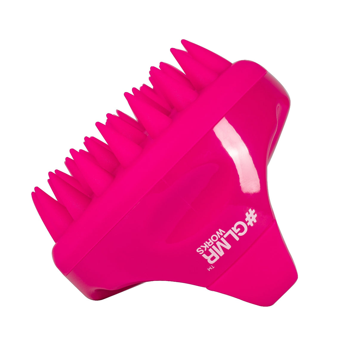 Scalp Brush GLMR Works Silicone Scalp Shampoo Massager Brush Tan Eraser